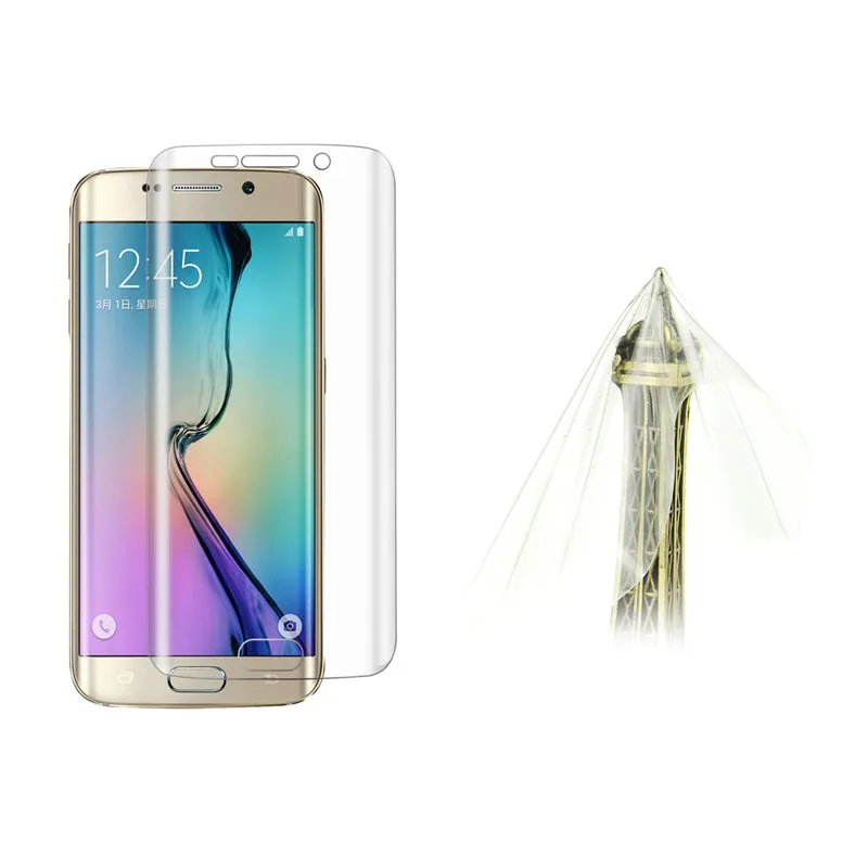 0.1mm Curved Full Coverage TPU Screen Film for Samsung Galaxy S6 edge G925 Explosion-proof