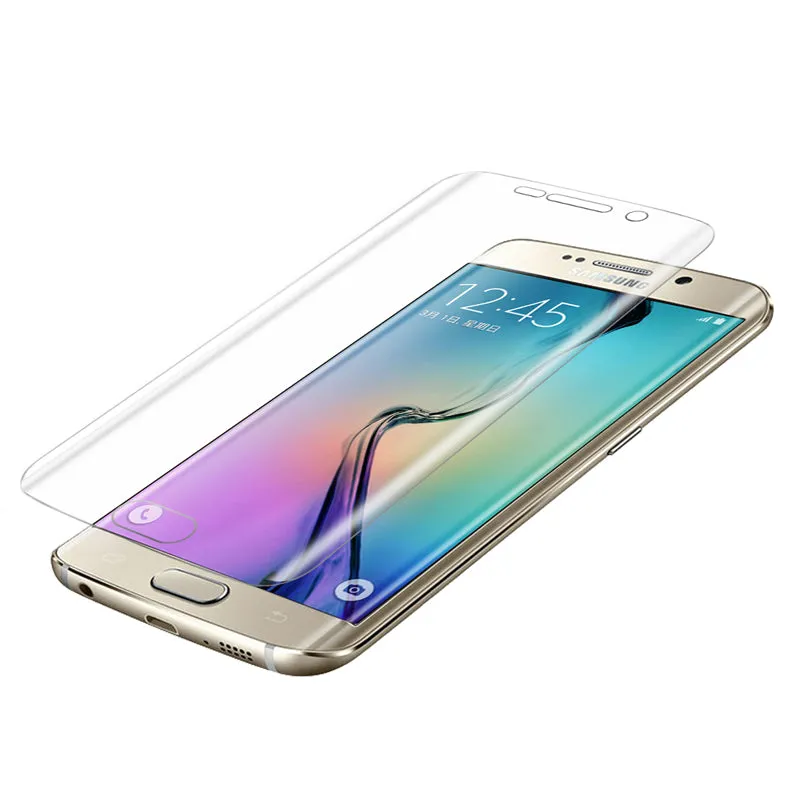 0.1mm Curved Full Coverage TPU Screen Film for Samsung Galaxy S6 edge G925 Explosion-proof