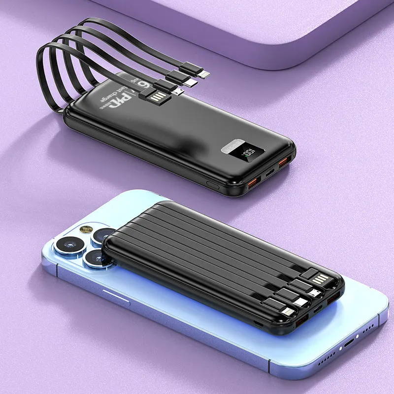 20000mAh PowerBank with Built In Cables