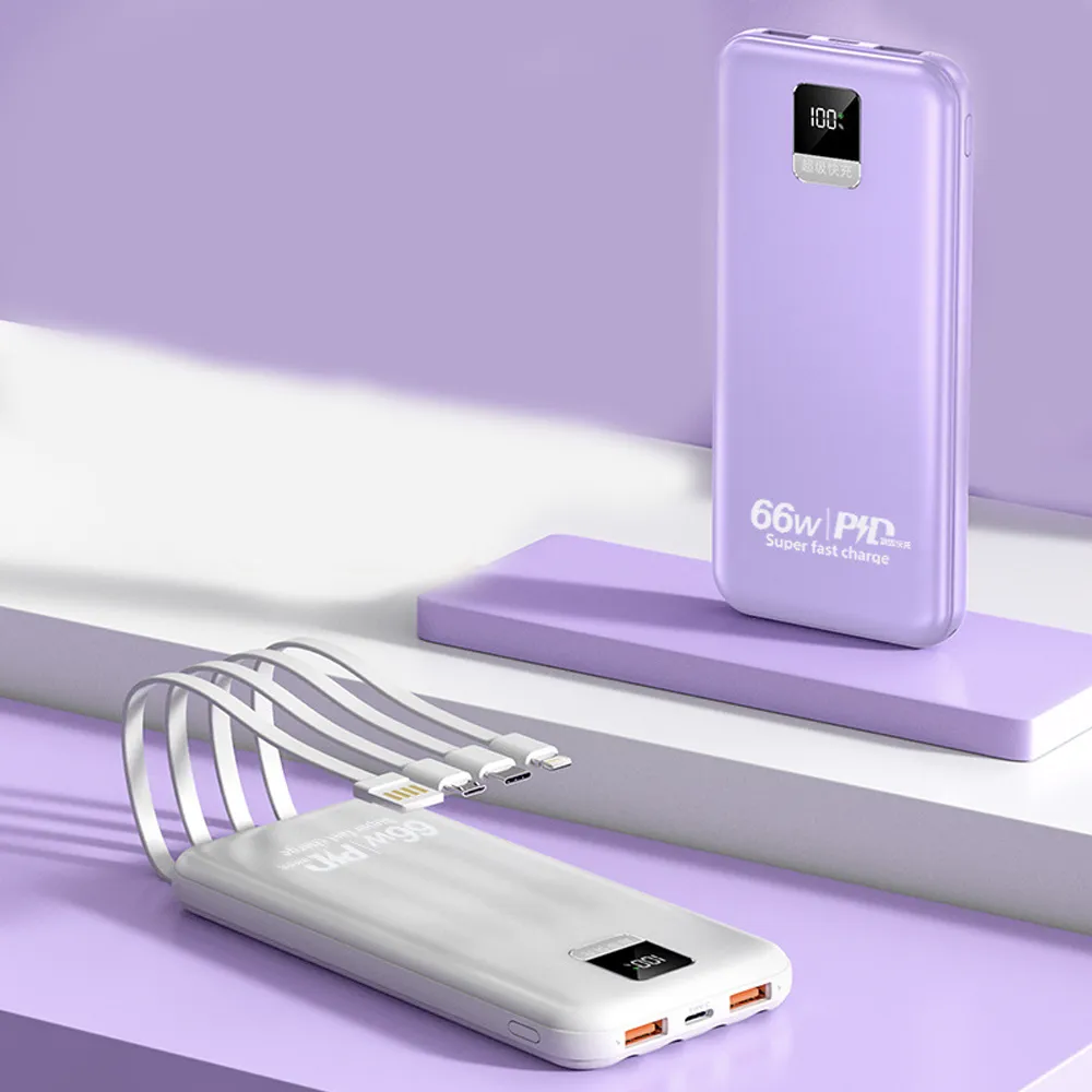20000mAh PowerBank with Built In Cables