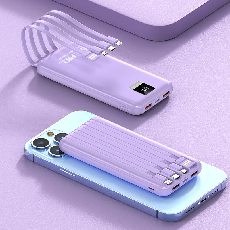 20000mAh PowerBank with Built In Cables
