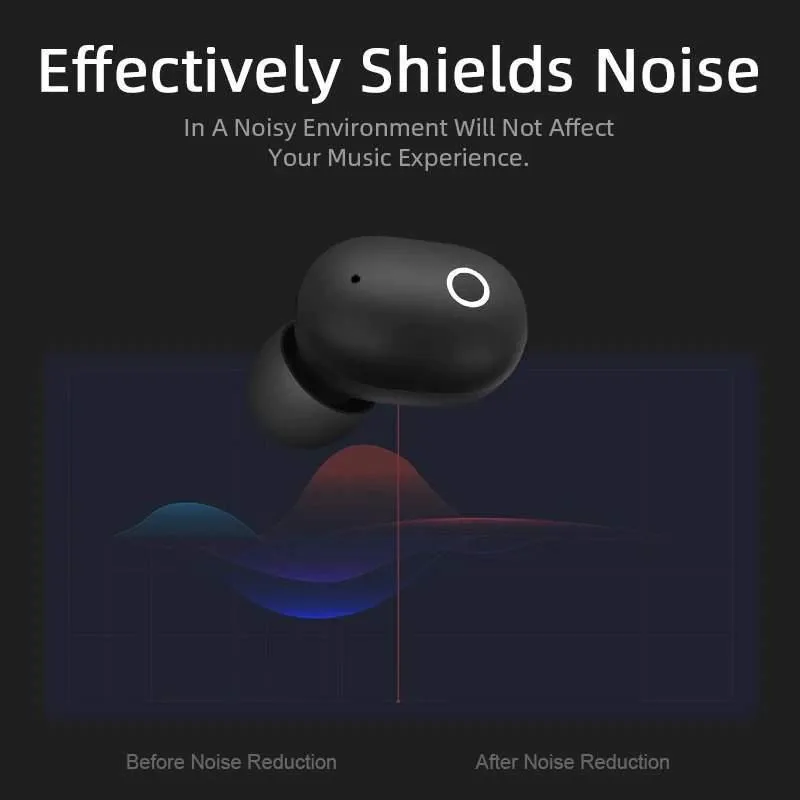 A10S Wireless Earbuds With 1800mah Mobile Power Bank