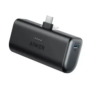 Anker Nano 5000mAh 22.5W Power Bank with Built-in USB-C Connector - Black