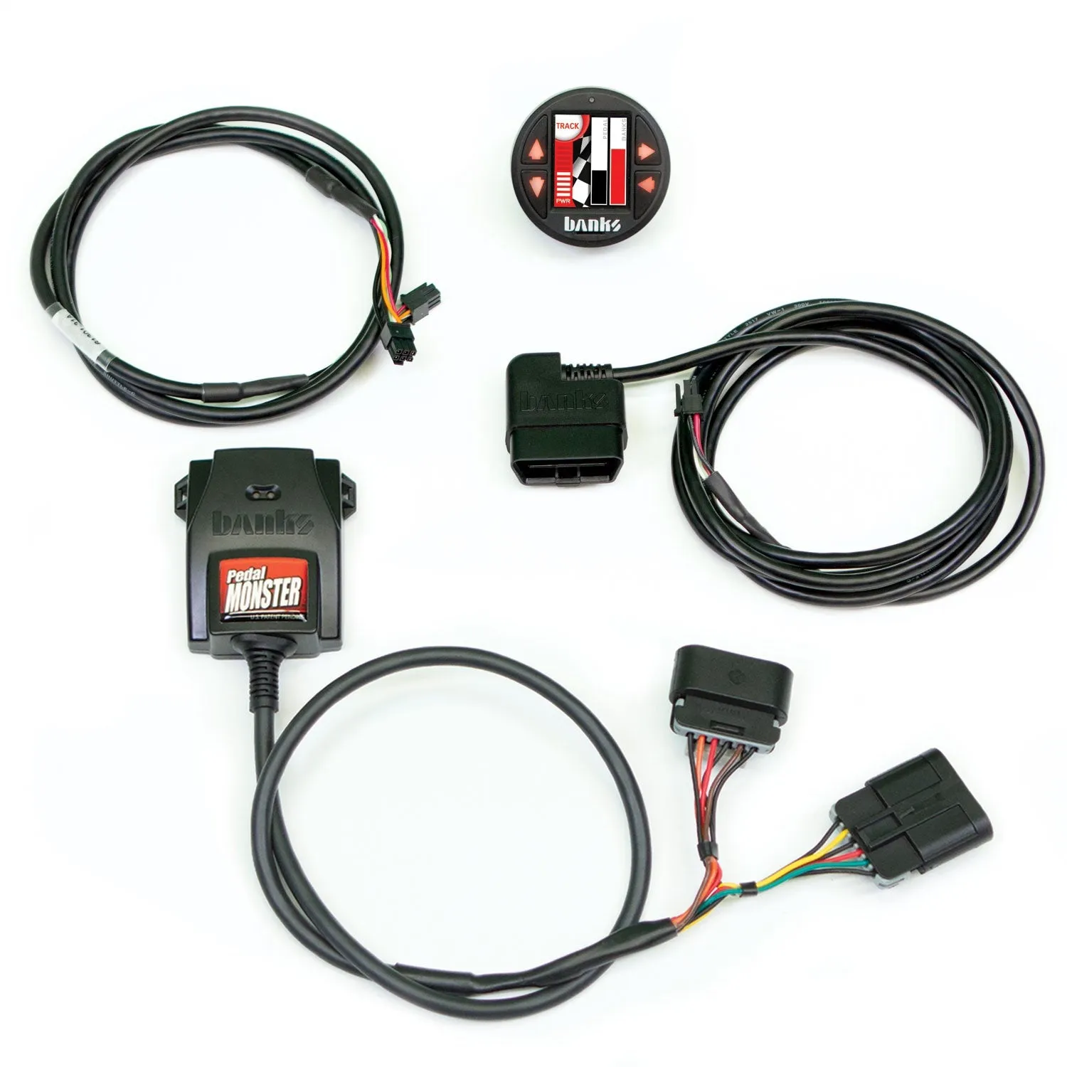 Banks Power 64322 PedalMonster® Kit; w/Banks iDash 1.8 SuperGauge; Aptiv GT 150; 6 Way;