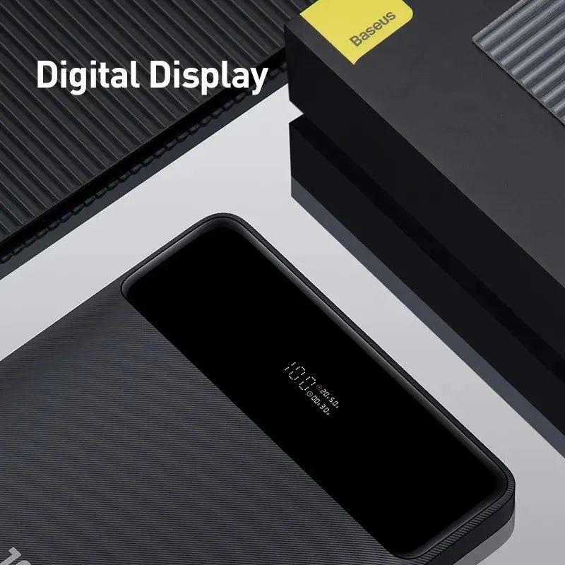 Baseus 20000mAh Portable Power Bank: Ultra-Fast Charger for Laptops, Tablets, and Smartphones