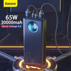 Baseus 30000mAh High-Capacity Power Bank with 65W PD Fast Charging for All Devices