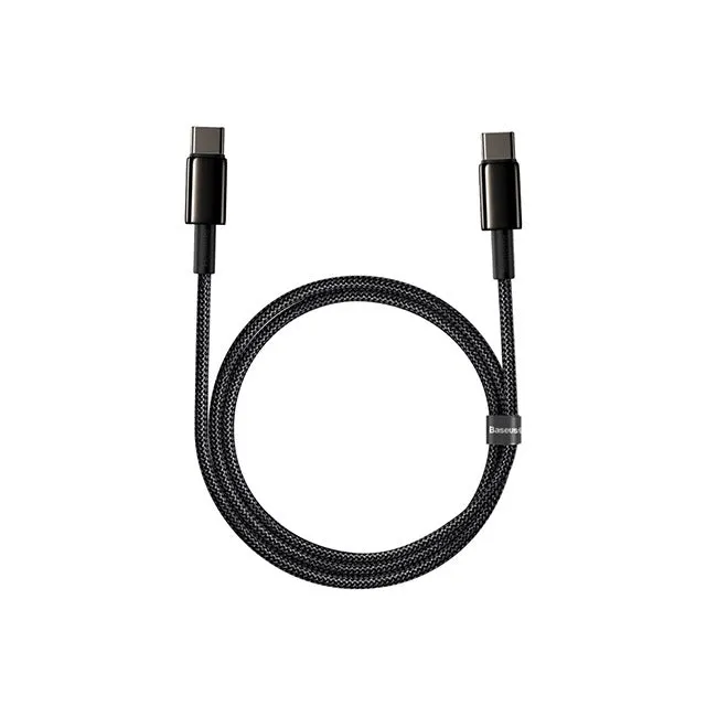 Baseus Cable Tungsten Gold Cable Type-C To Type-C 100W 1m – CATWJ-01