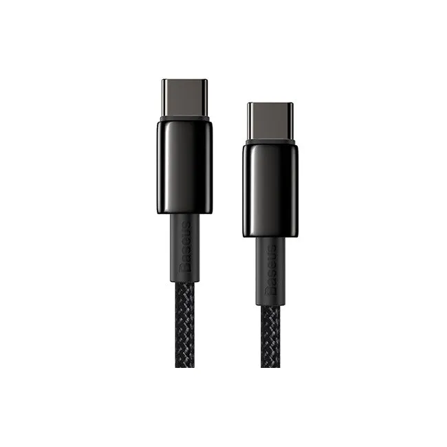 Baseus Cable Tungsten Gold Cable Type-C To Type-C 100W 1m – CATWJ-01
