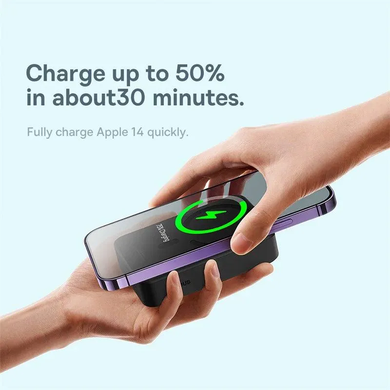 Baseus MagSafe-Compatible Magnetic Power Bank: Rapid Charging for iPhone