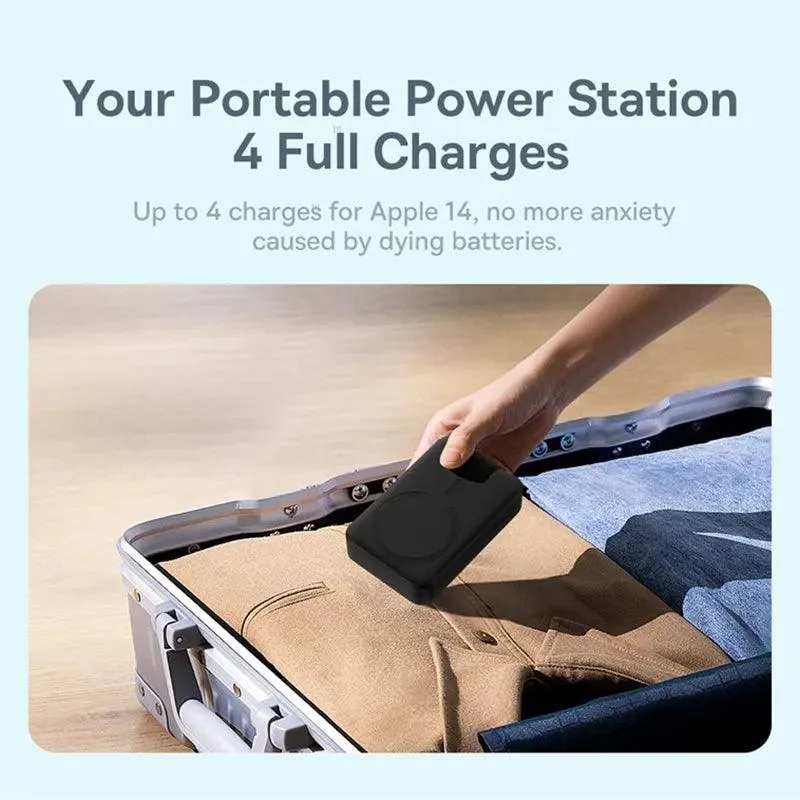 Baseus MagSafe-Compatible Magnetic Power Bank: Rapid Charging for iPhone