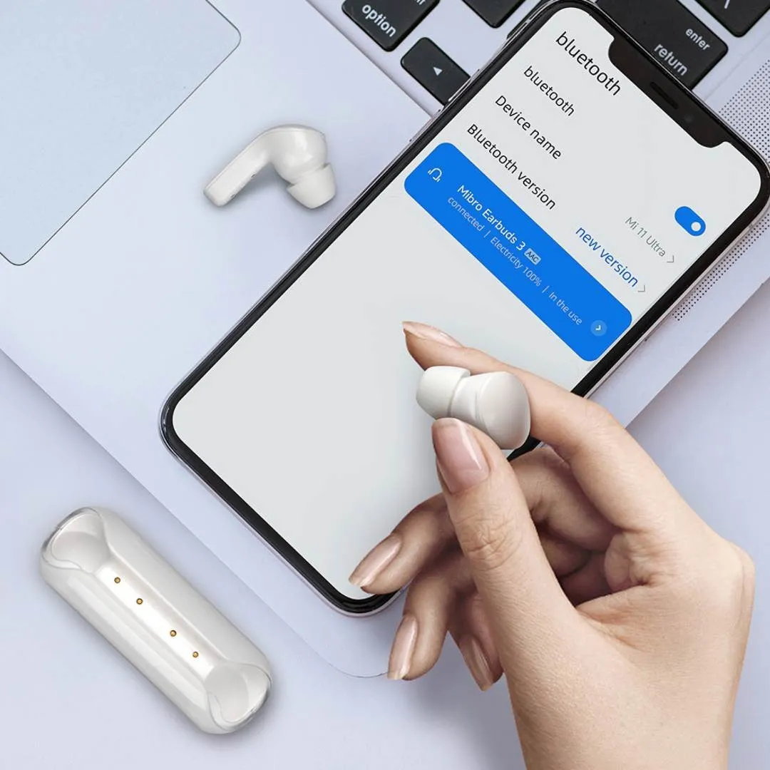 Belaidės ausinės Xiaomi Mibro Earbuds 3 juodos