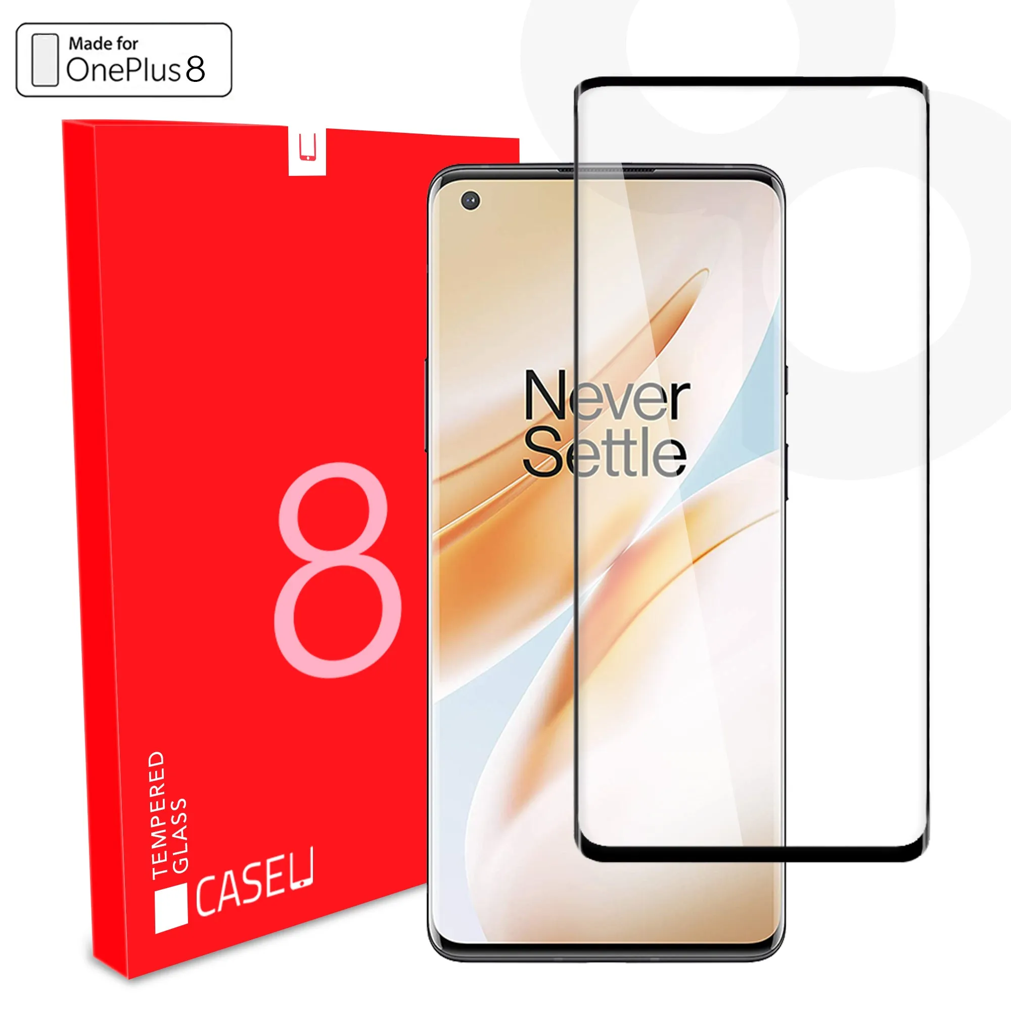 Black Shield Premium Tempered Glass - OnePlus 8