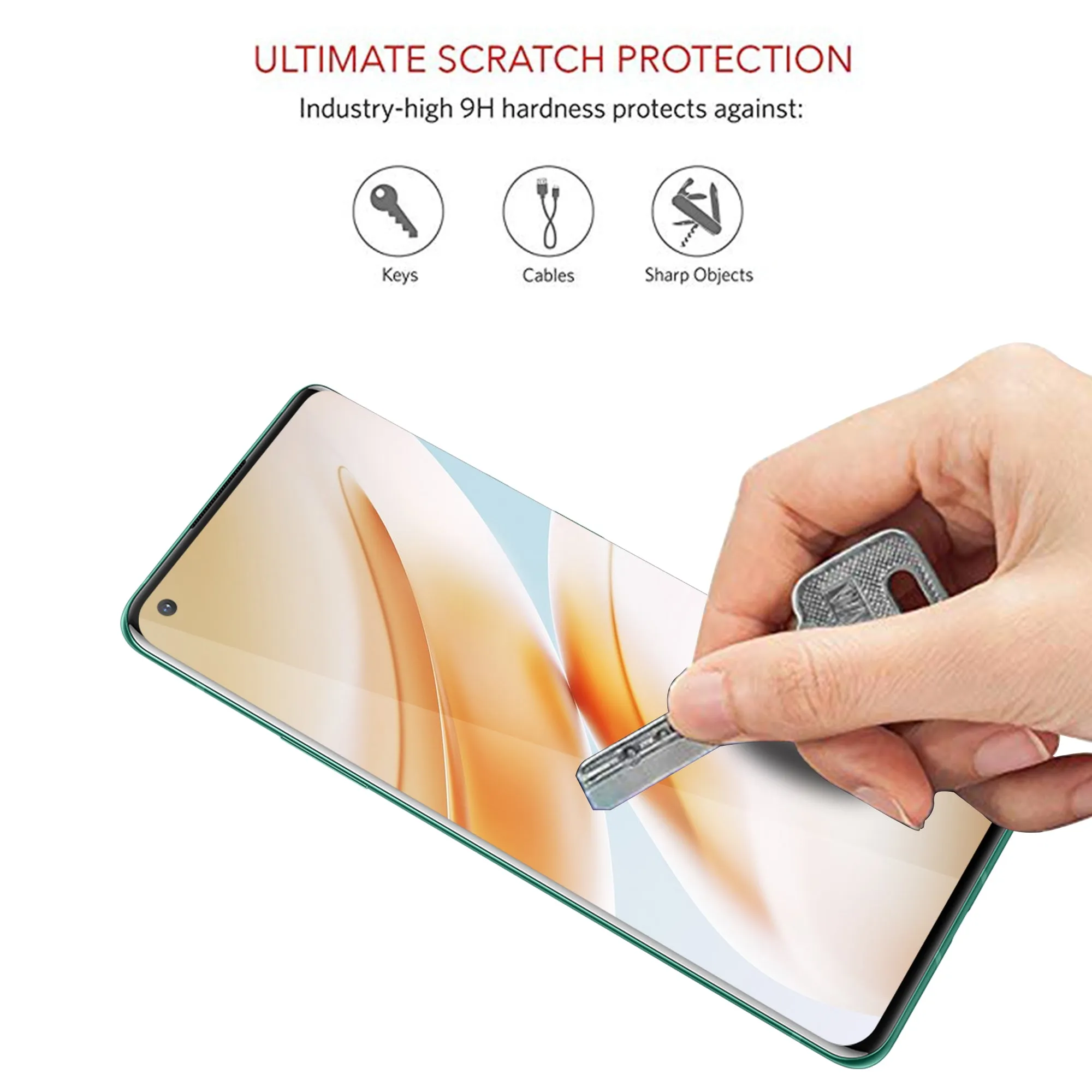 Black Shield Premium Tempered Glass - OnePlus 8