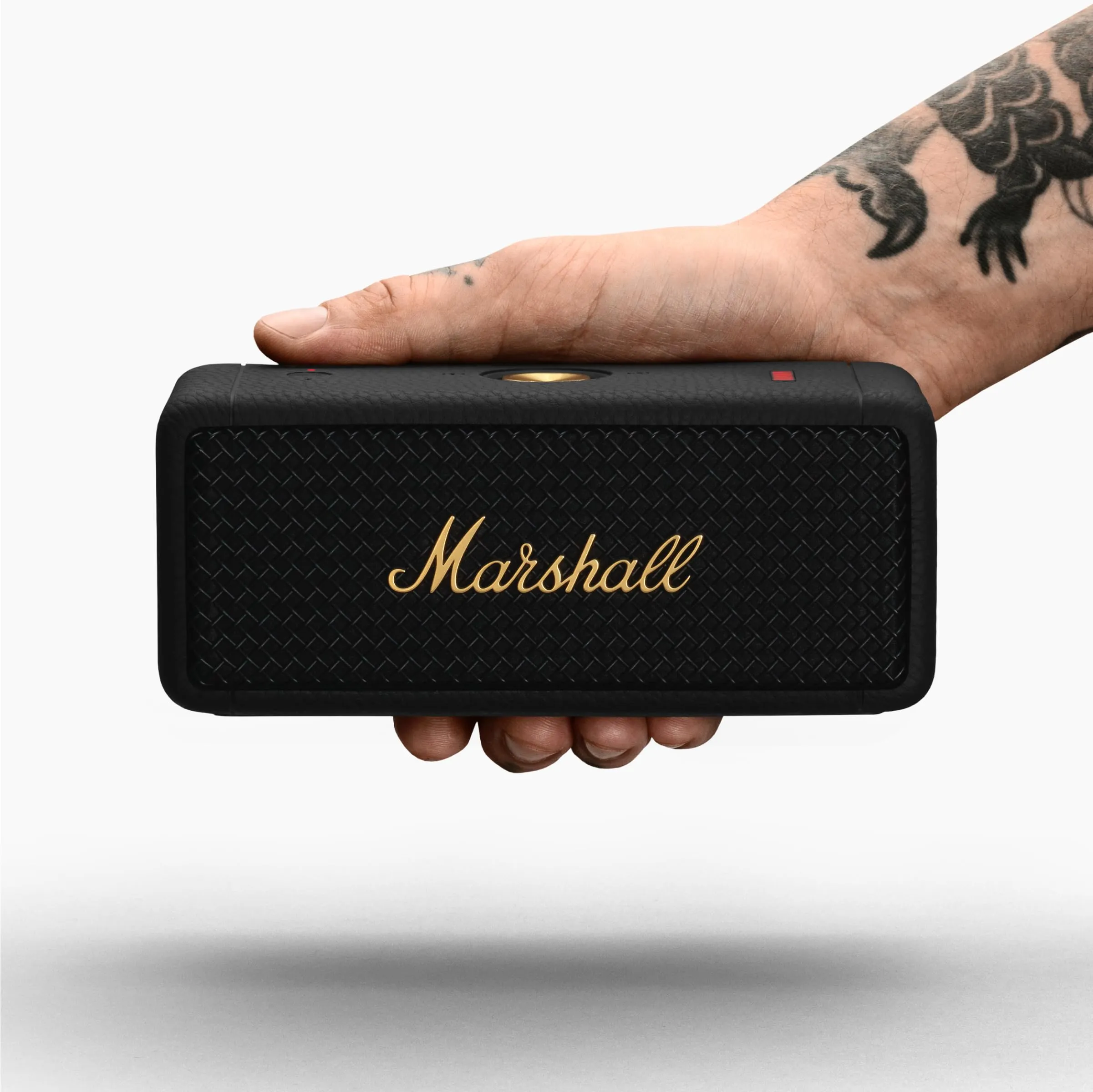 Certified Refurbished - Marshall - Emberton II BT Portable Speaker - Black & Brass