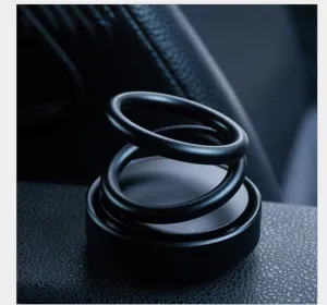 Color: Black - Solar Auto Rotation Car Air Freshener Perfume Seat
