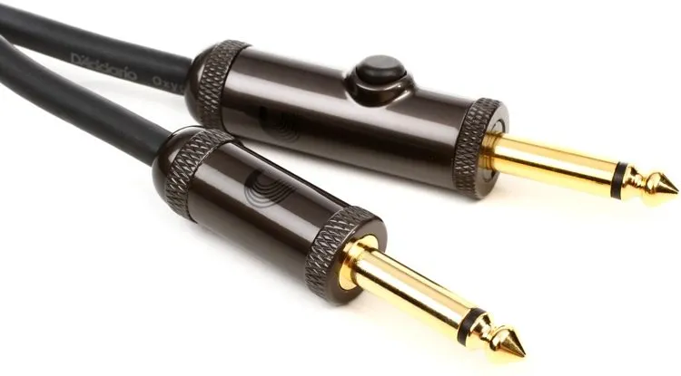 D'Addario PW-AG-15 Circuit Breaker Straight to Straight Instrument Cable - 15 foot