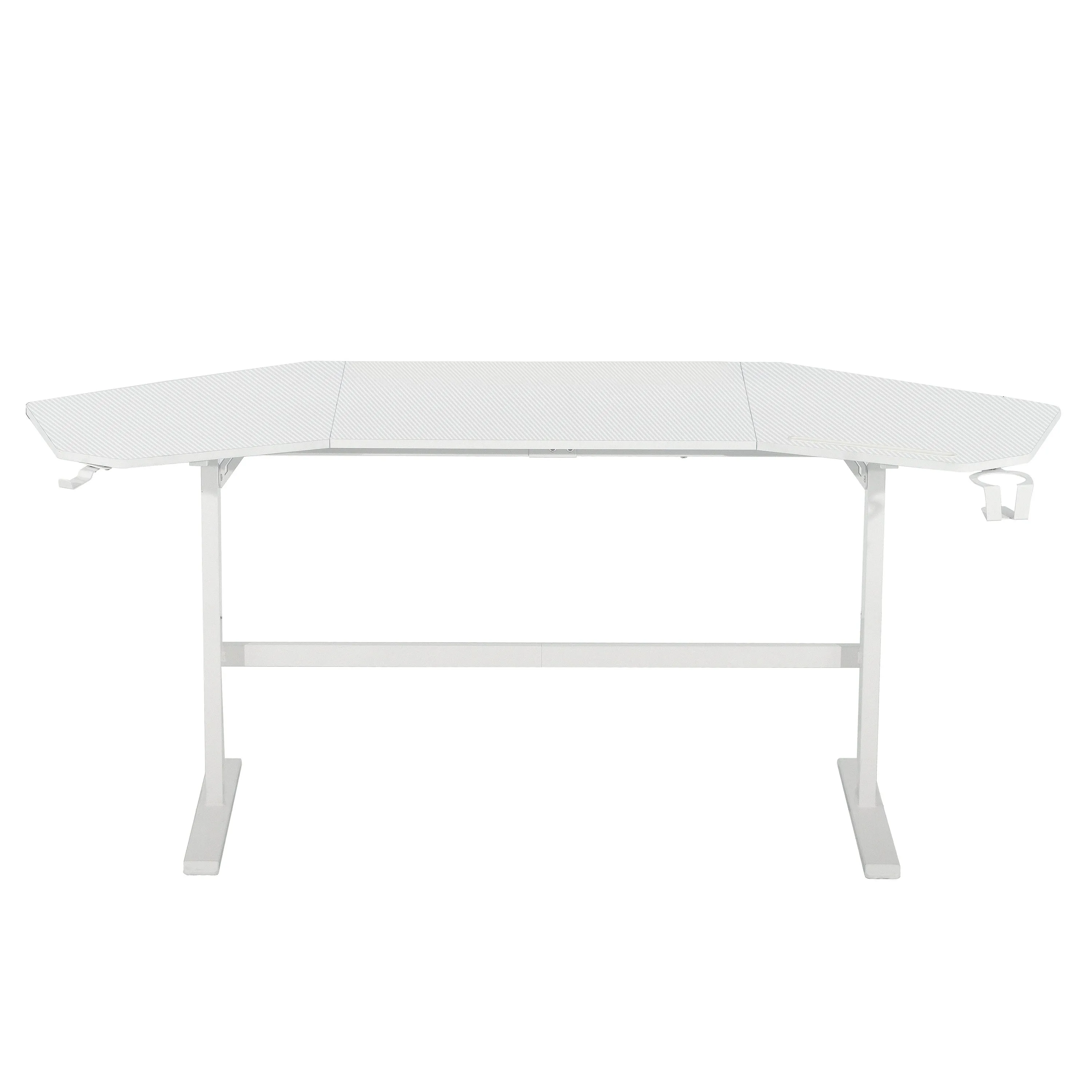 Defender White Gaming Desk