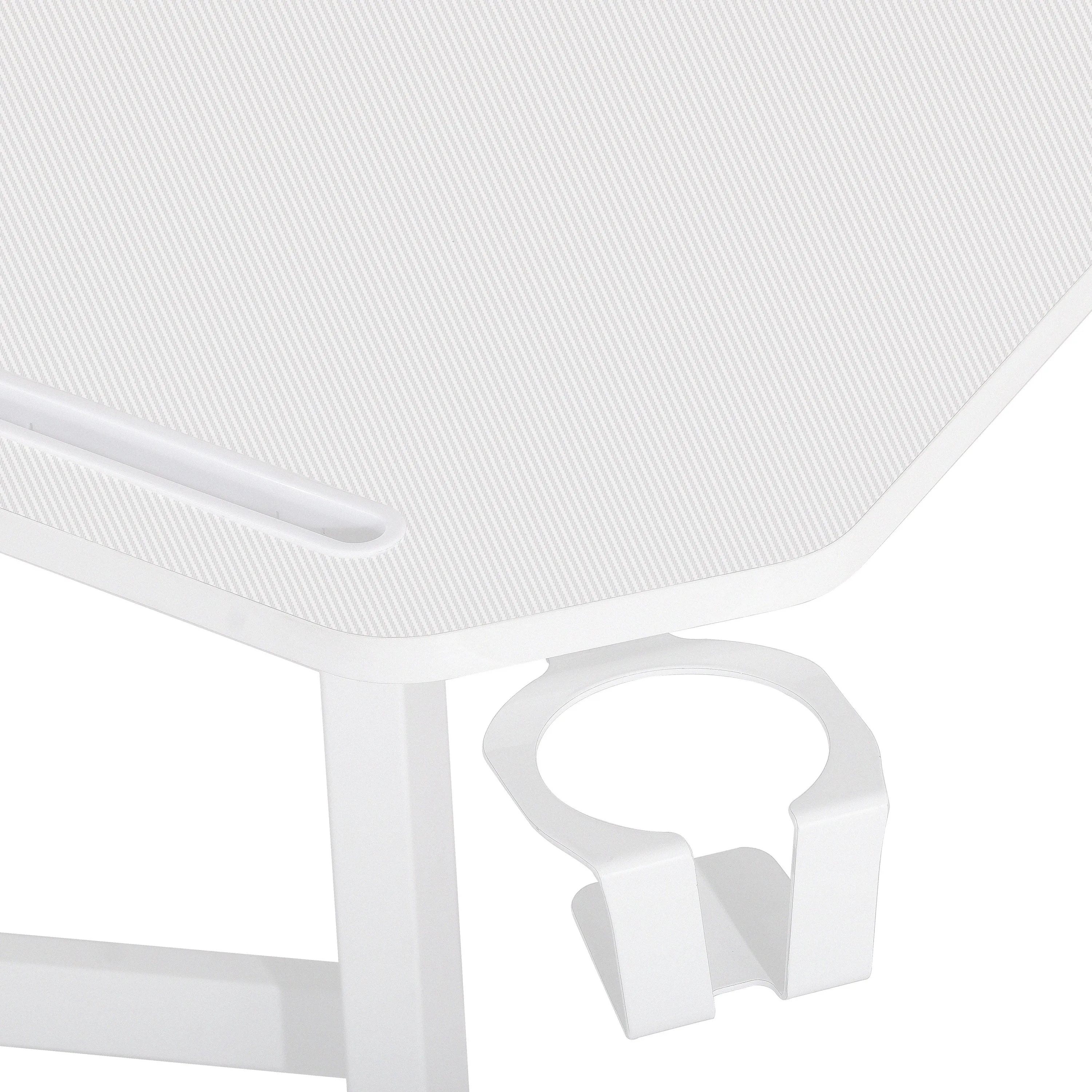 Defender White Gaming Desk