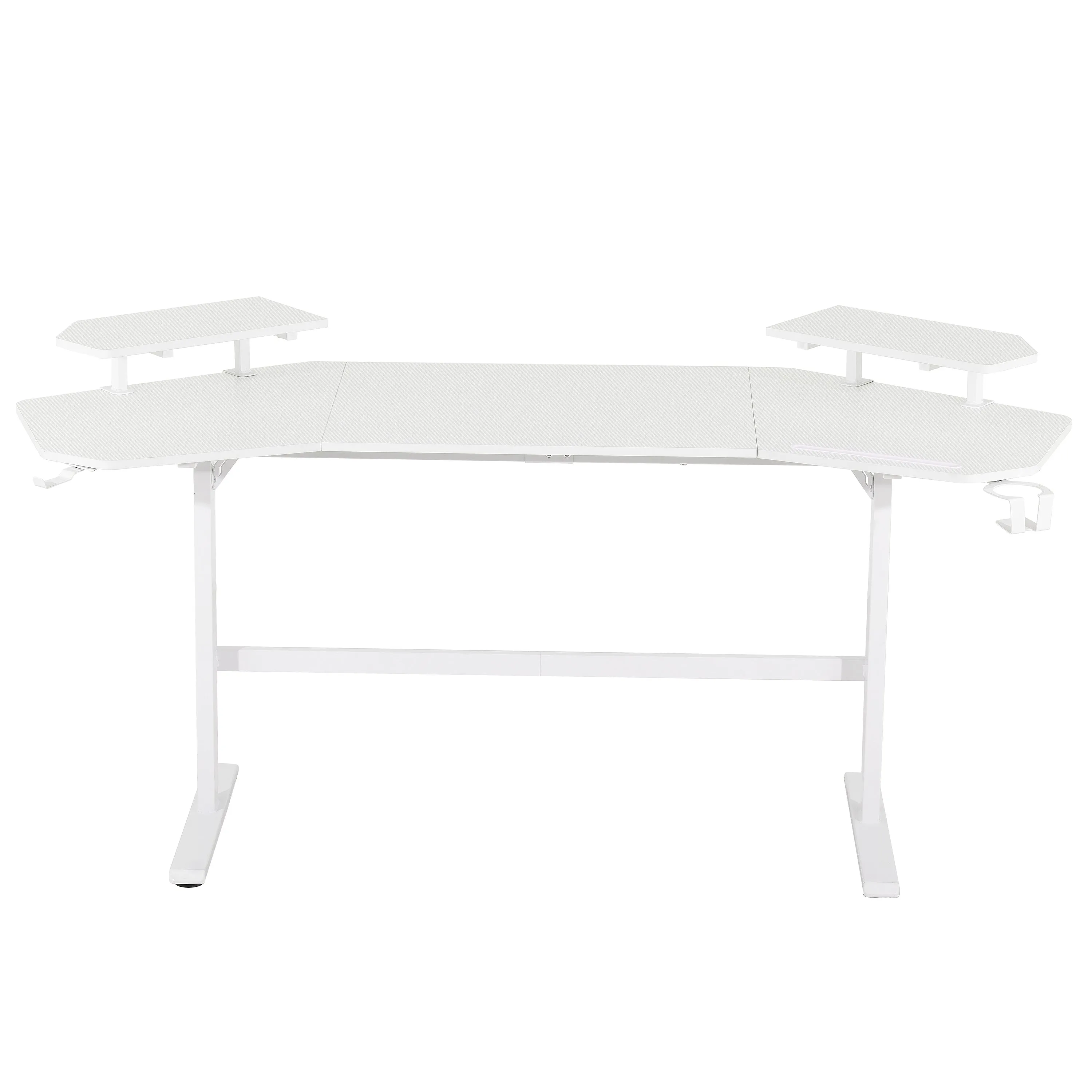 Defender White Gaming Desk