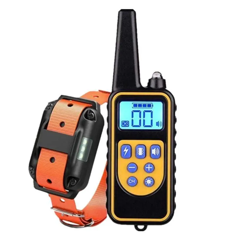 Electric Dog Training Collar: Remote Waterproof Rechargeable Beep Shock Vibration Anti Bark - Train with Confidence!