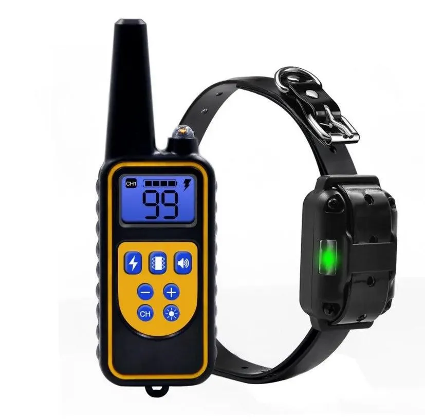 Electric Dog Training Collar: Remote Waterproof Rechargeable Beep Shock Vibration Anti Bark - Train with Confidence!