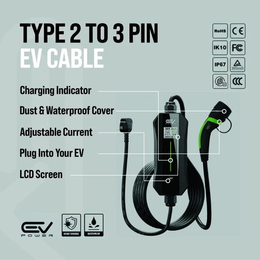 Hyundai i10 EV Charging Cable