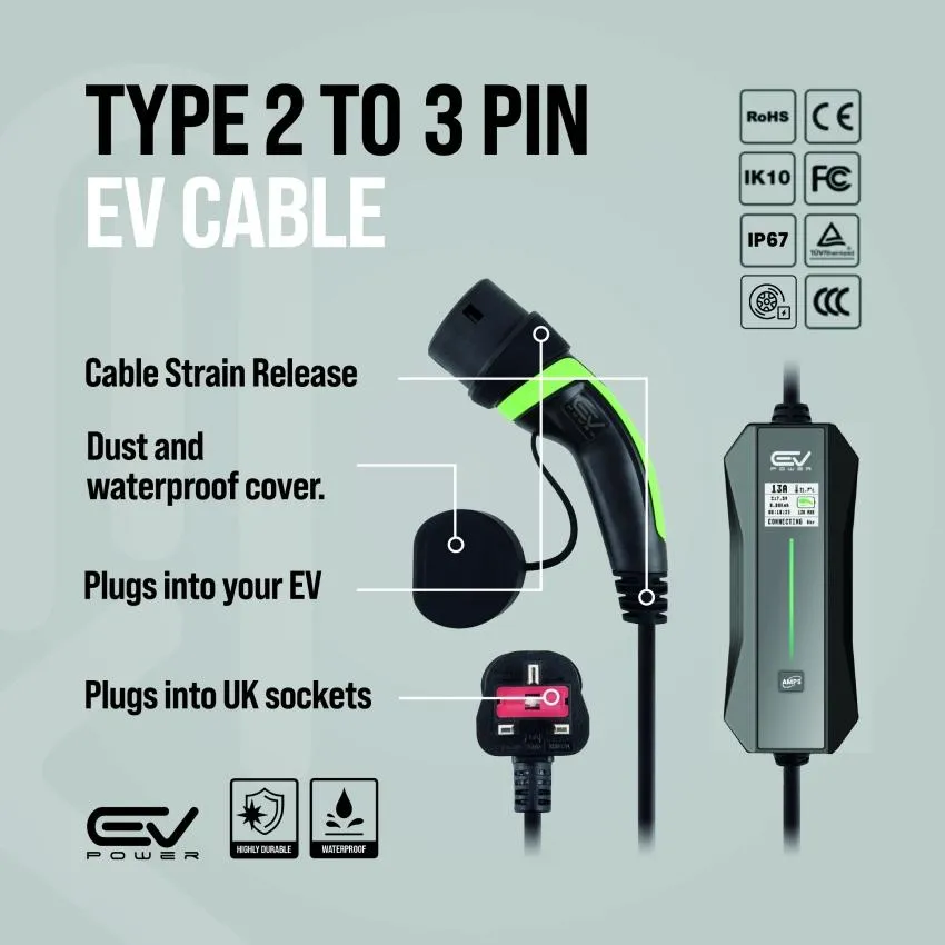 Hyundai i10 EV Charging Cable