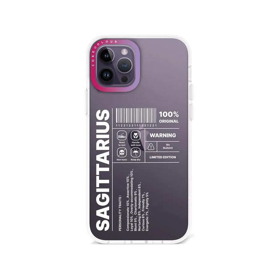 iPhone 12 Pro Warning Sagittarius Phone Case