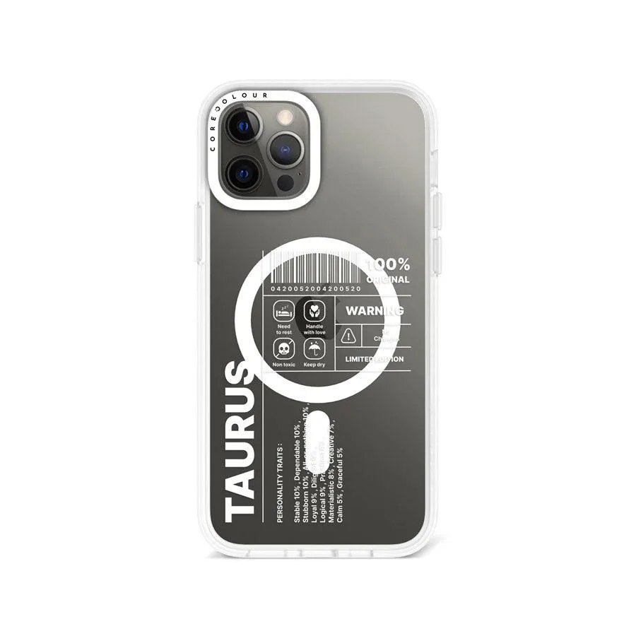 iPhone 12 Pro Warning Taurus Phone Case MagSafe Compatible