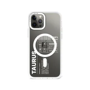 iPhone 12 Pro Warning Taurus Phone Case MagSafe Compatible