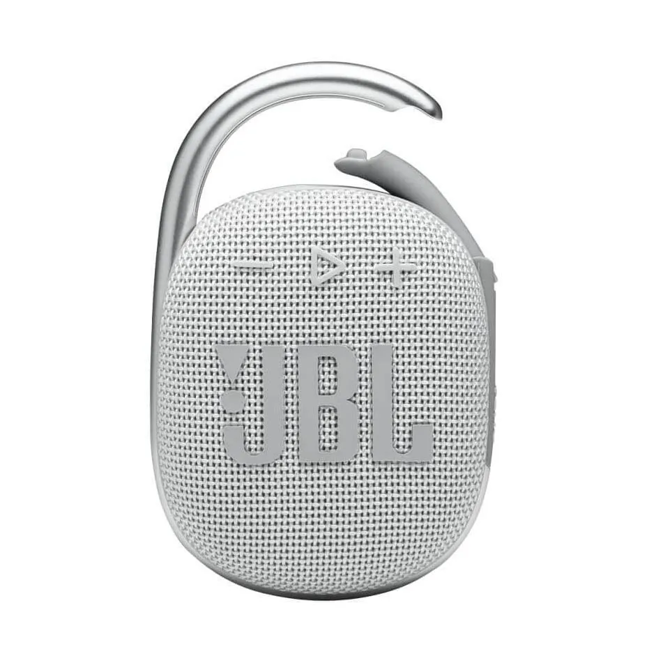 JBL Clip 4 Portable Speaker System, White