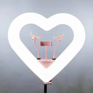 Kawaii Lighting Pink Heart 20" Ring Light