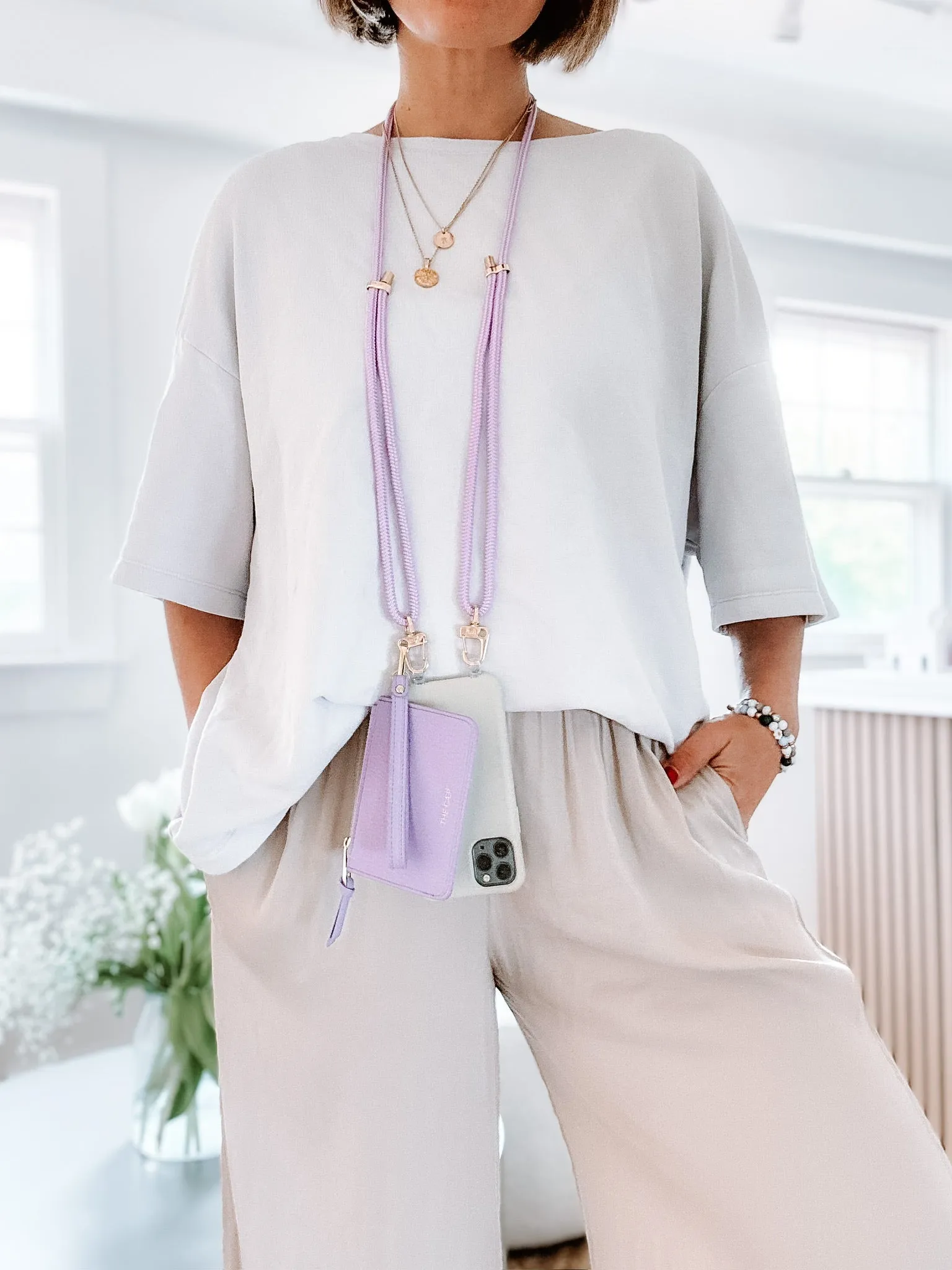 Lilac Phone Strap - Final Sale