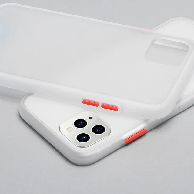 Luxury Contrast Color Frame Matte Case