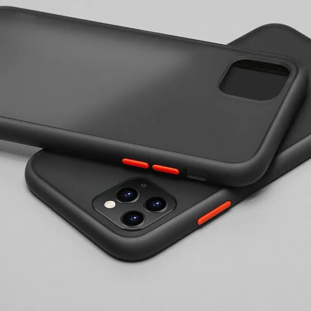 Luxury Contrast Color Frame Matte Case