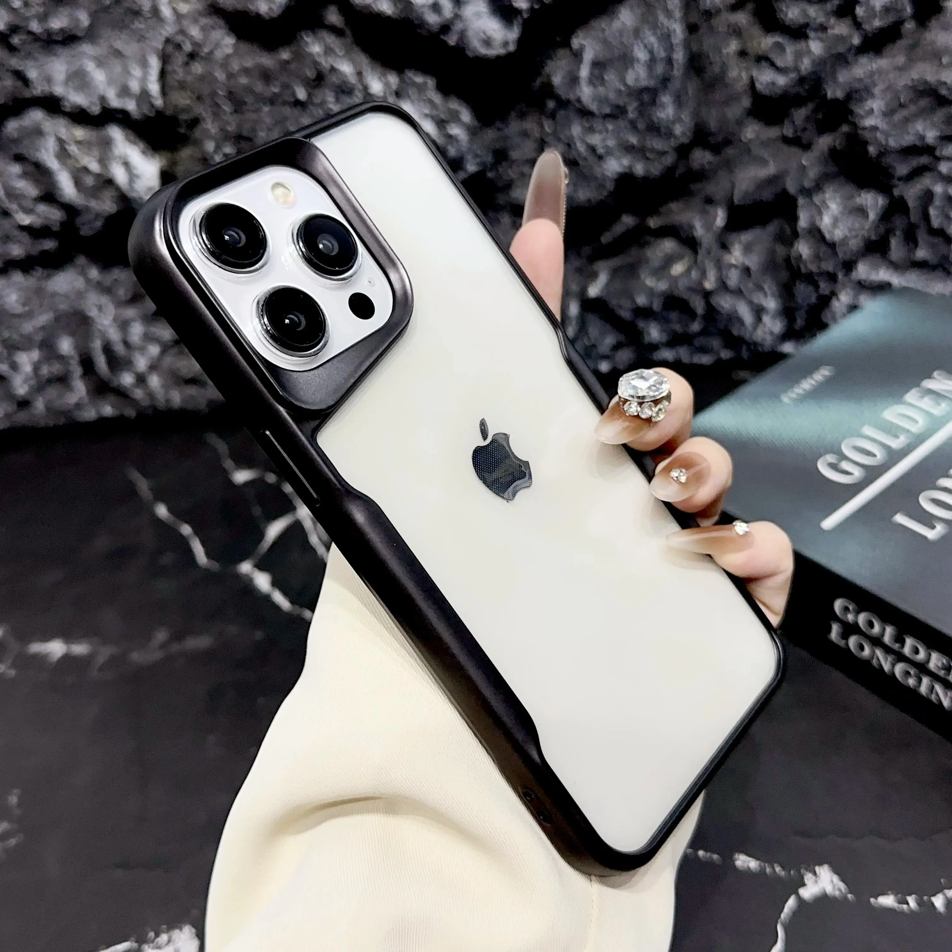 Matte Plating Transparent Phone Case