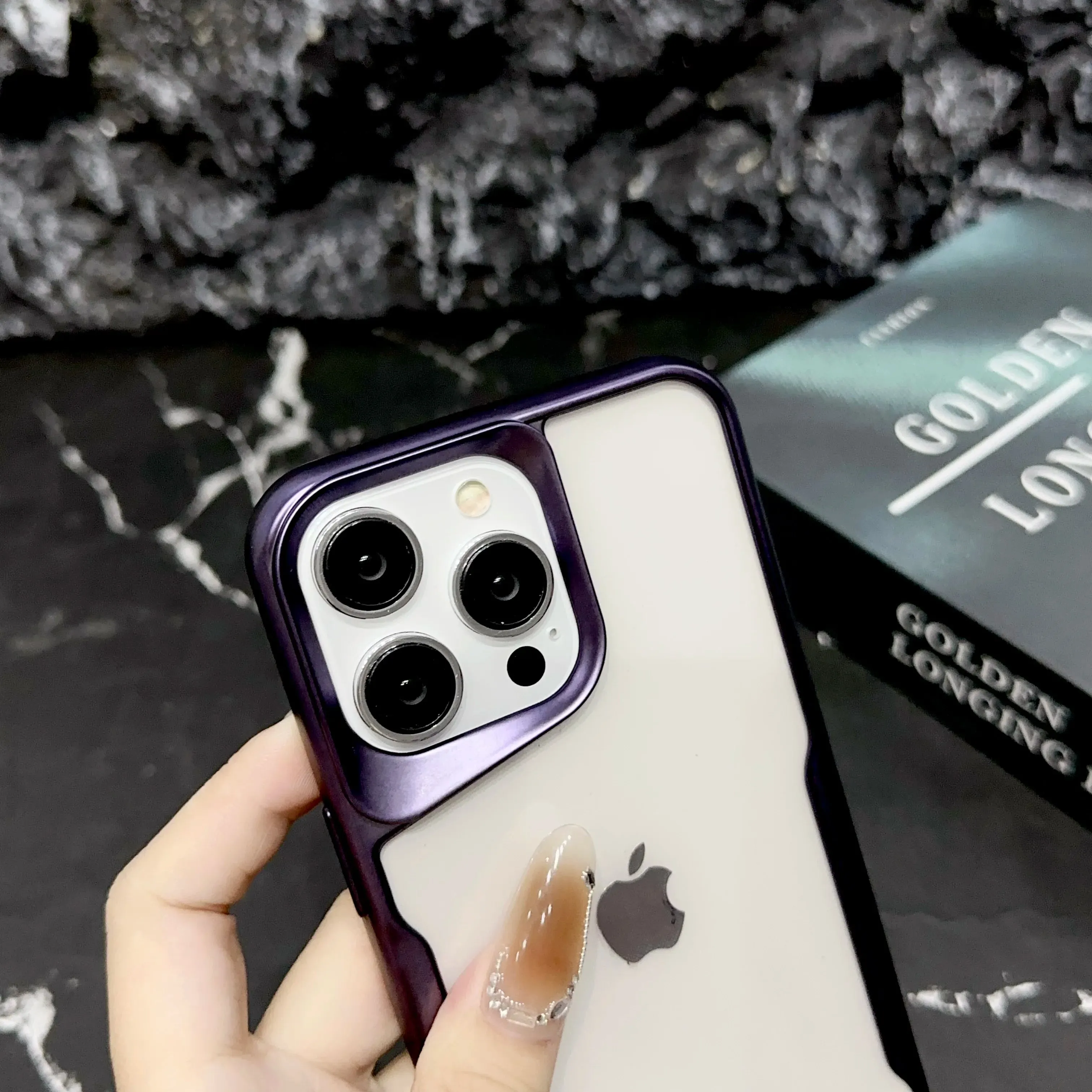 Matte Plating Transparent Phone Case