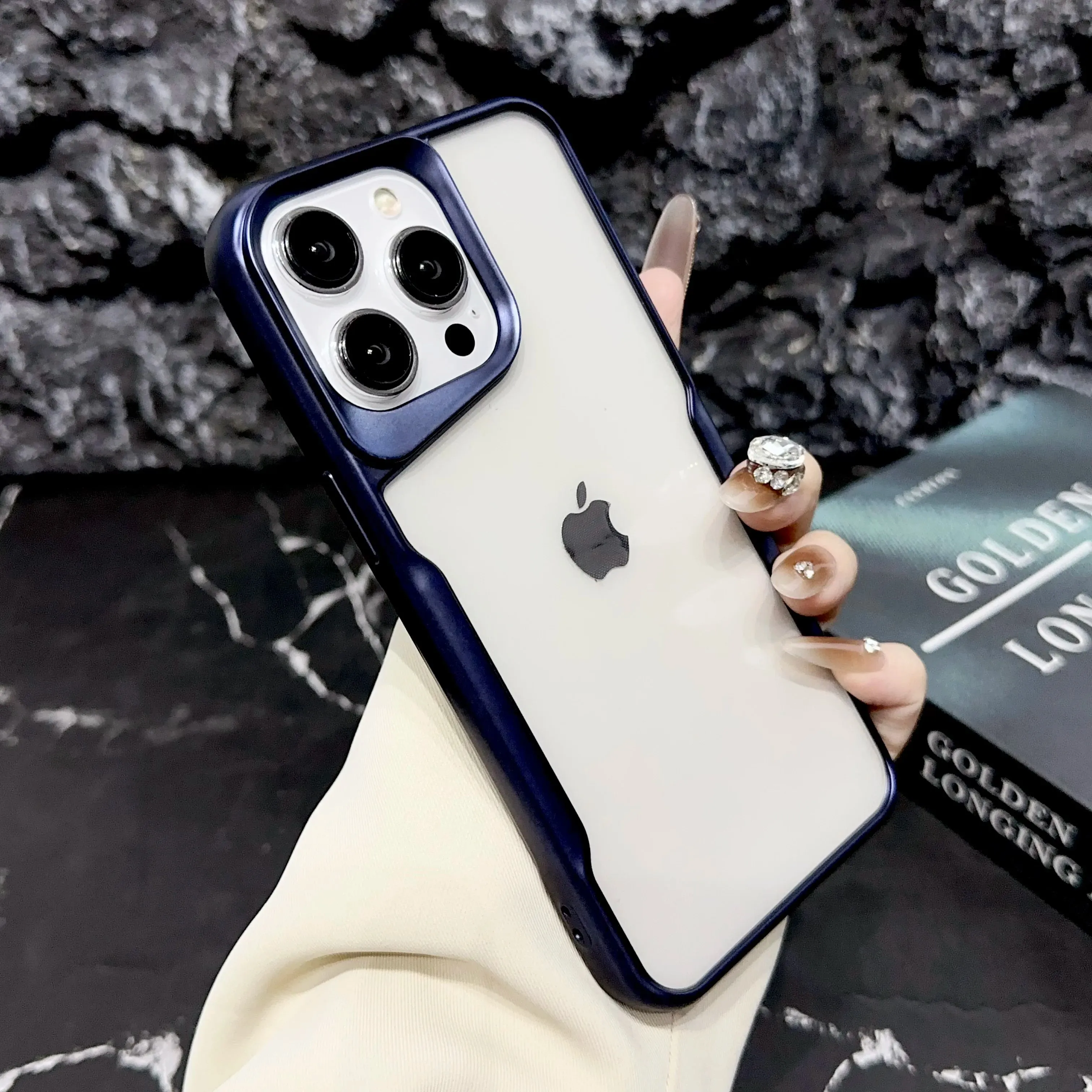 Matte Plating Transparent Phone Case
