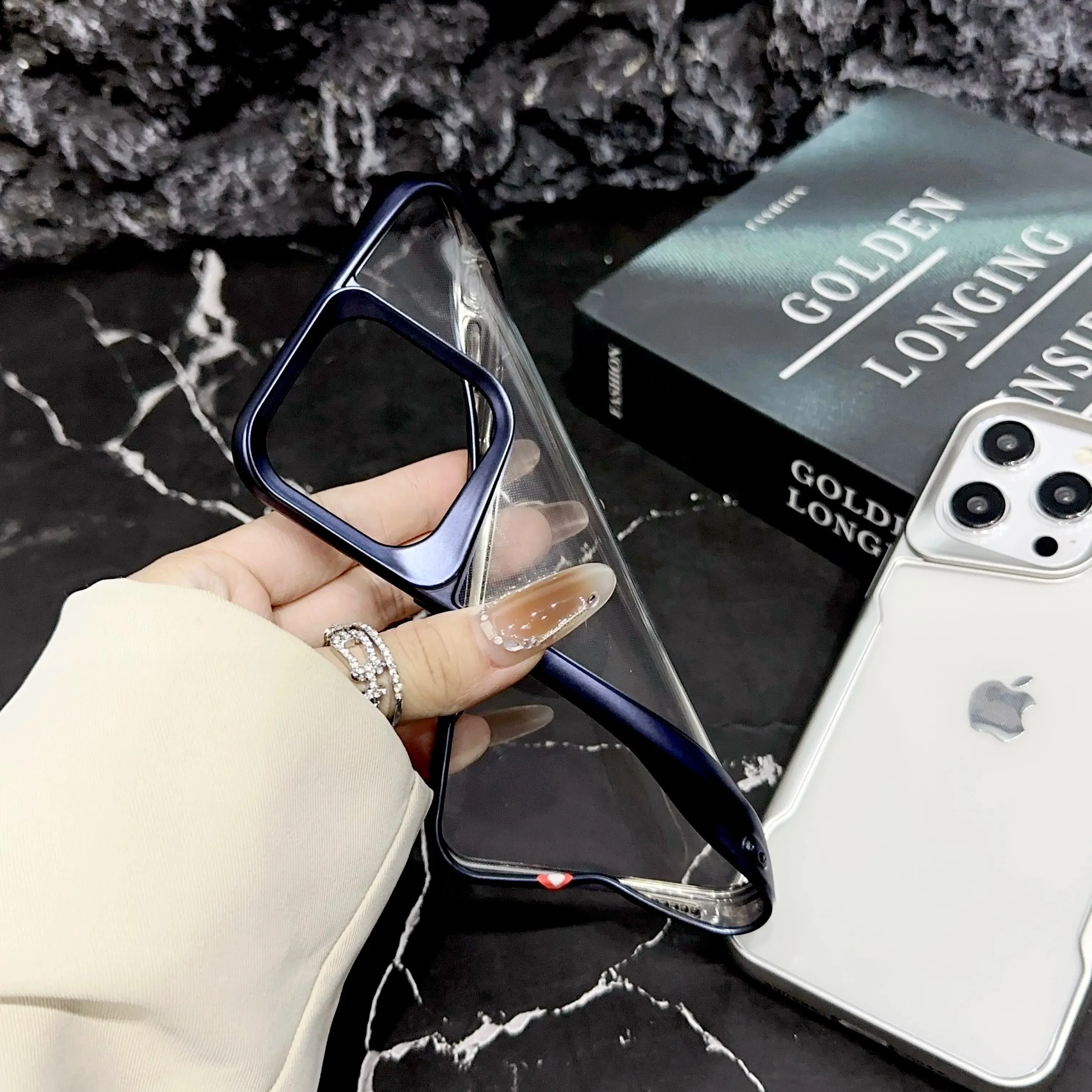 Matte Plating Transparent Phone Case