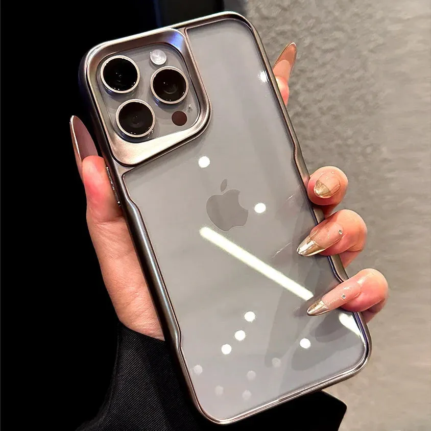 Matte Plating Transparent Phone Case