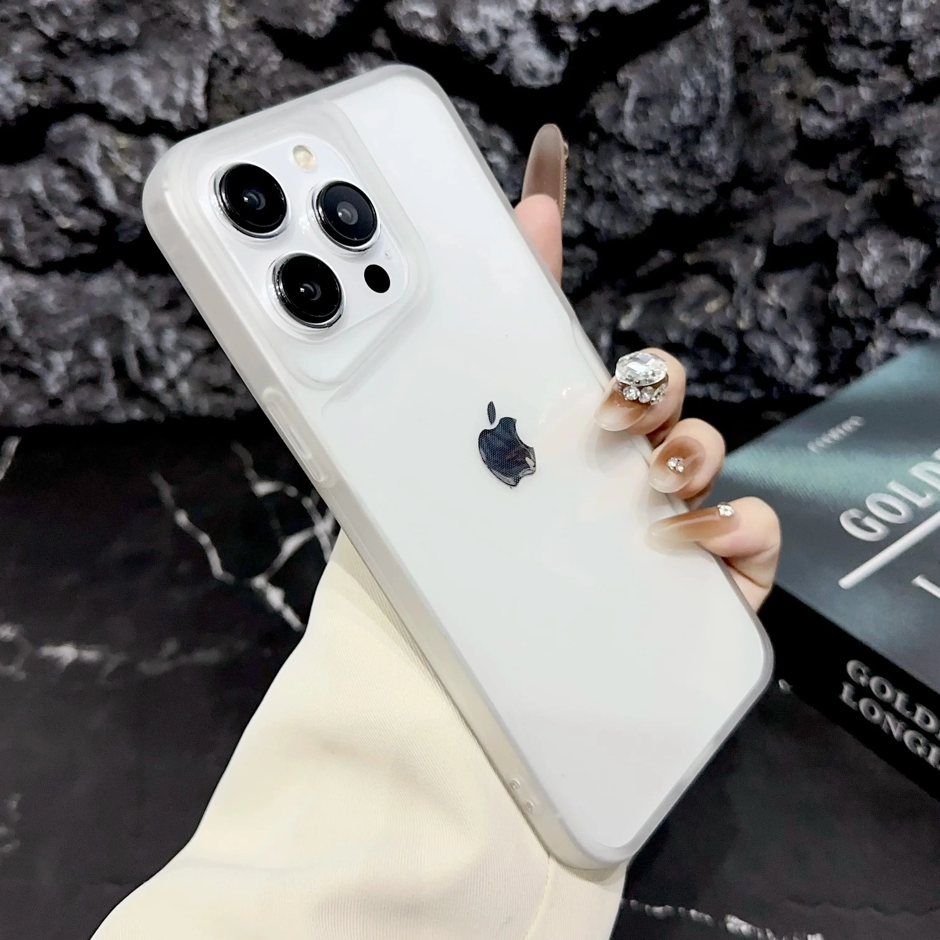 Matte Plating Transparent Phone Case