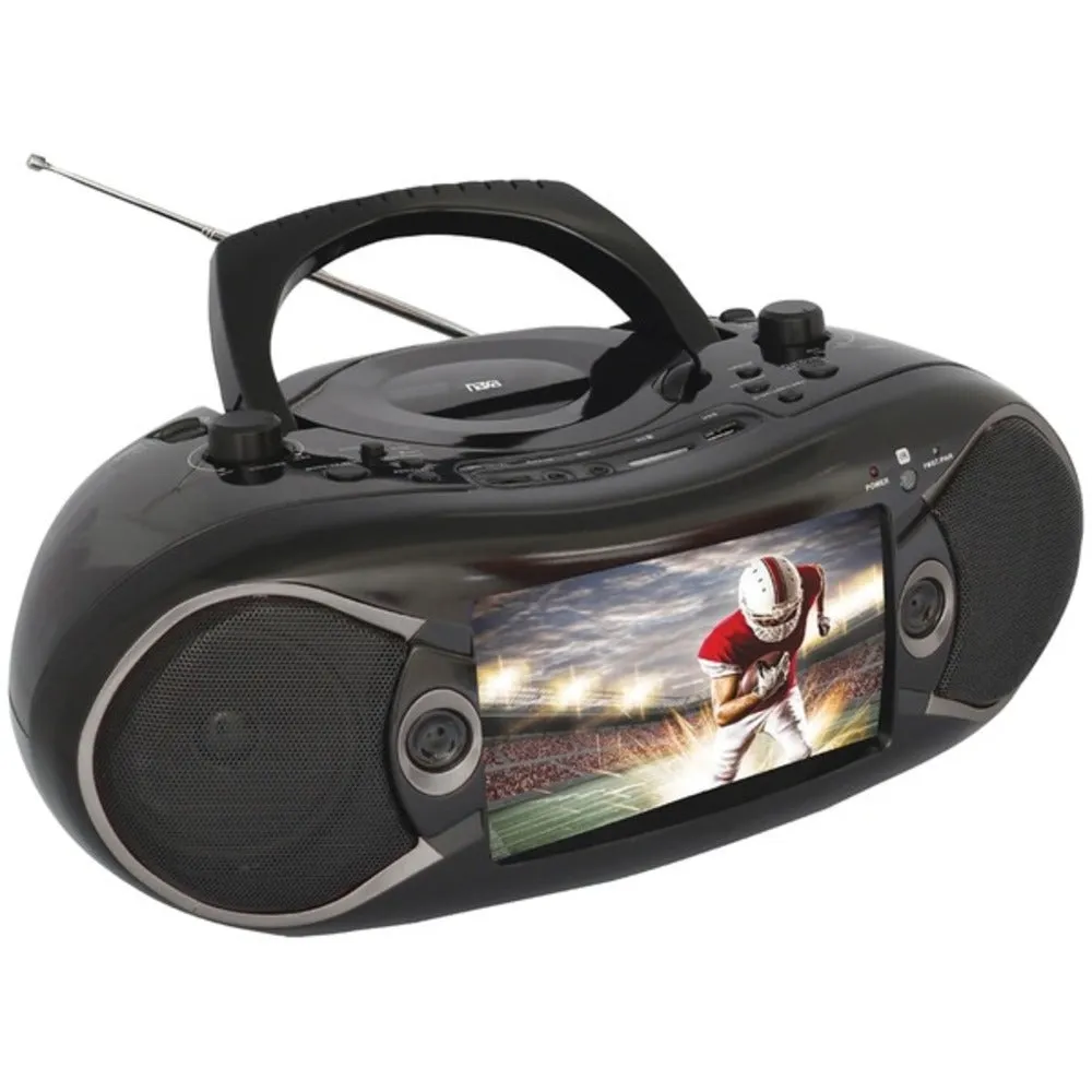 Naxa NDL-287 7 Bluetooth DVD Boom Box & TV