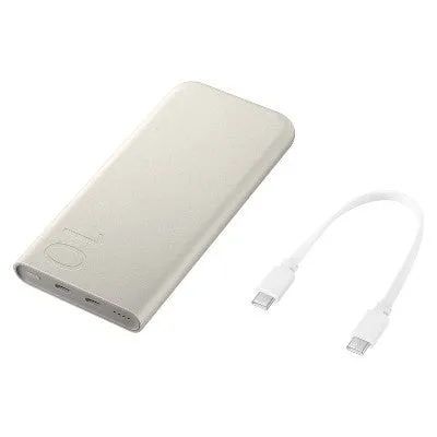 Open Box - Samsung 10000mAh 25W Power Bank - Beige