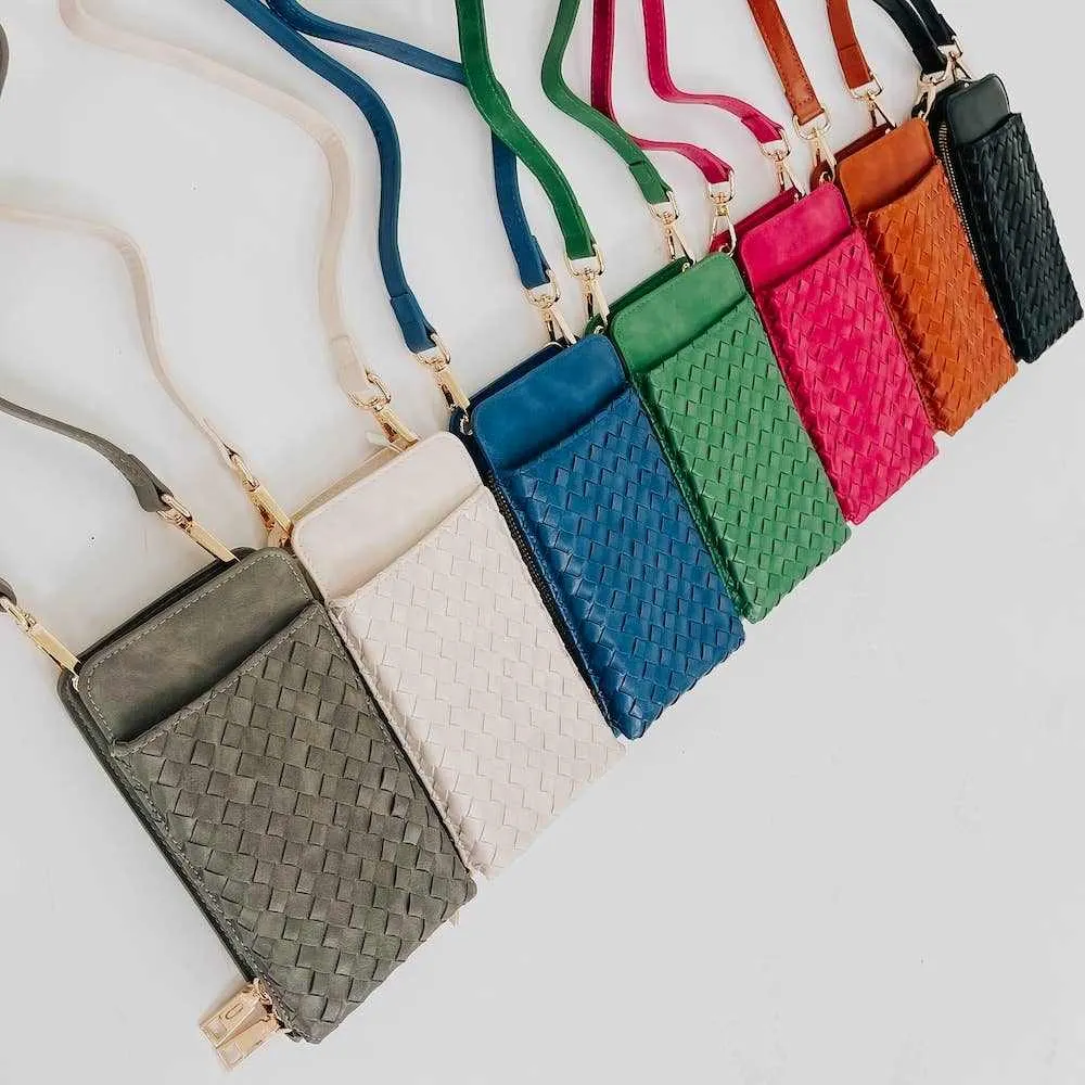 Pretty Simple | Woven Double Duty Phone Bag : Woven Black
