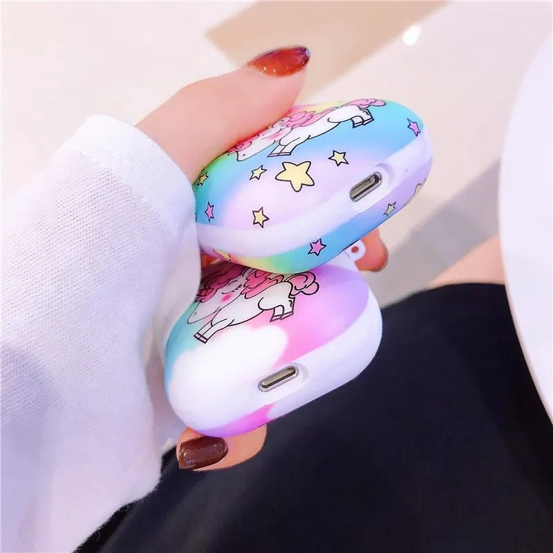 Rainbow Unicorn AirPods Case