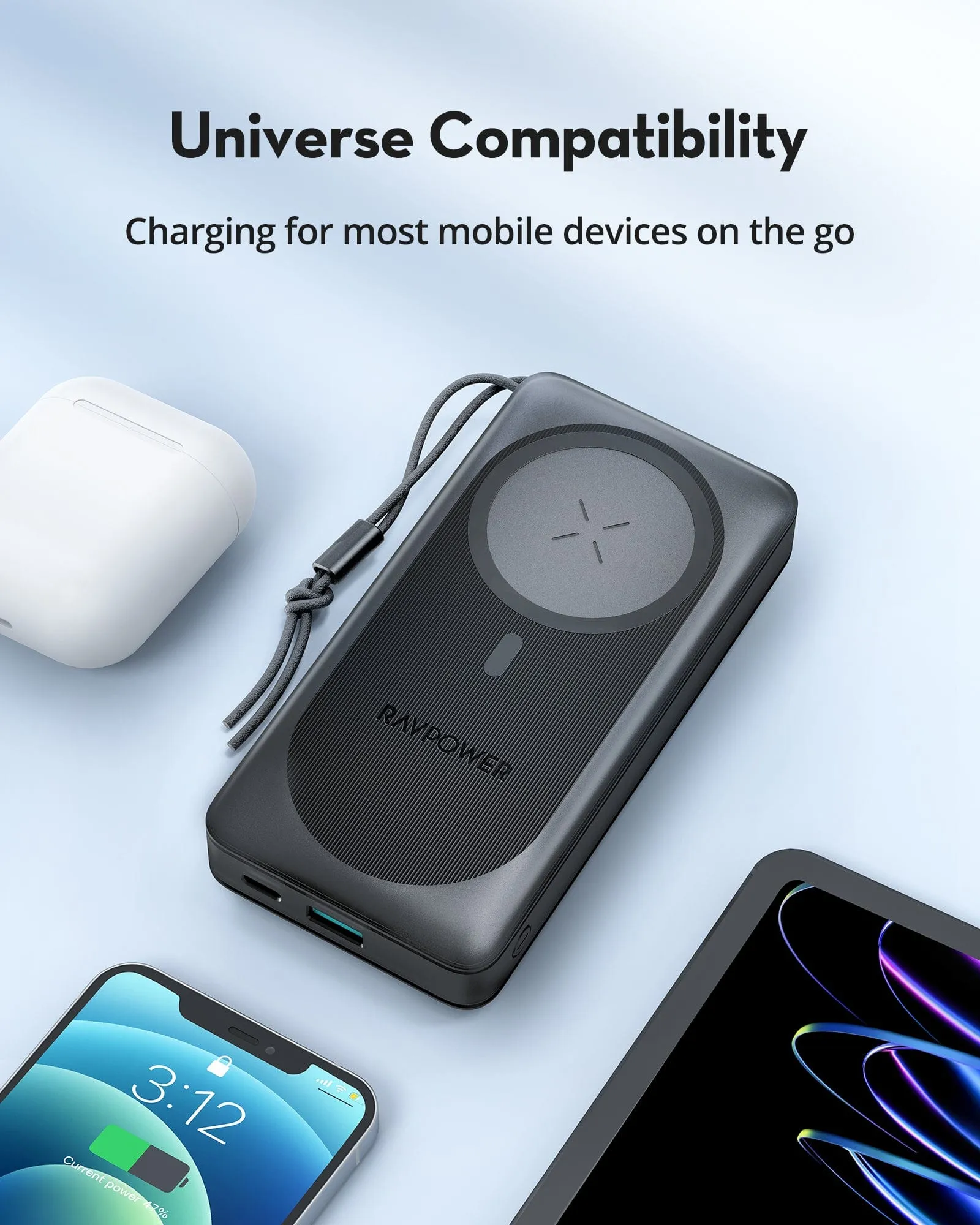 RAVPOWER 15W Magnetic Wireless Power Bank - PB1214