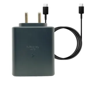 Samsung 45W Super Fast Charging Travel Adapter With C To C Cable Black Mobile Charger