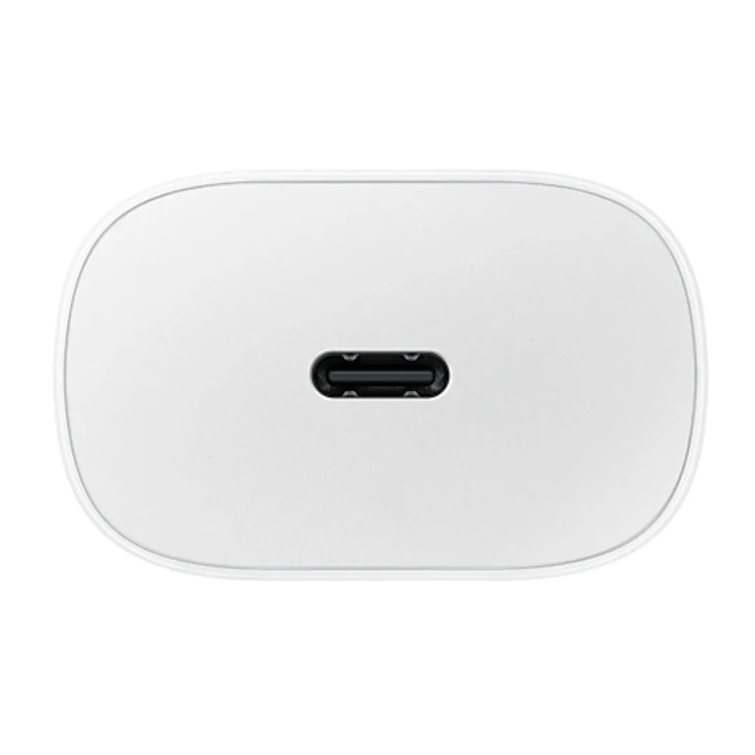 Samsung F54 25W Type-C To Type-C Adaptive Fast Mobile Charger With 1 Mt Cable White