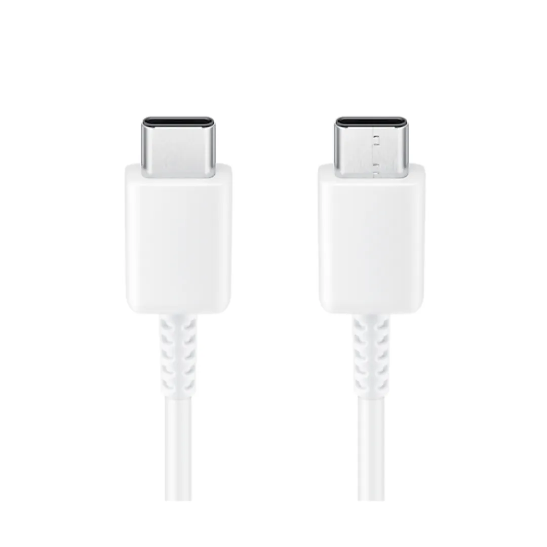 Samsung F54 25W Type-C To Type-C Adaptive Fast Mobile Charger With 1 Mt Cable White