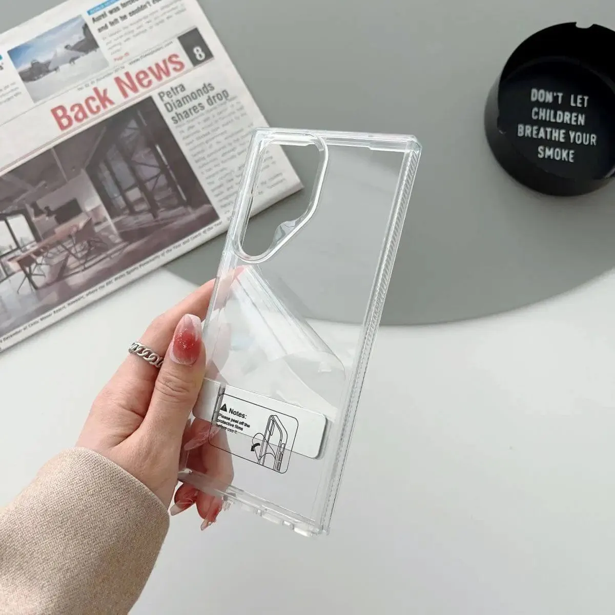 Samsung S23 Crystal Stand Case